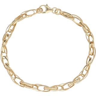 Luigi Merano Armband Doppelankerkette, ovale Glieder, Gold 585 Armbänder & Armreife Gold Damen