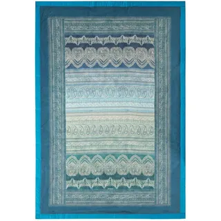 Tagesdecke BASSETTI "BRUNELLESCHI", grün, Obermaterial: 100% Baumwolle CO. Futter: 100% Polyester PES. 100% Polyester PES., Tagesdecken, Tagesdecke, aus Baumwolle mit Paisleymuster