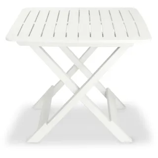 vidaXL 3-tlg. Bistro-Set Klappbar Kunststoff Weiß - Weiß