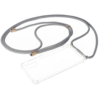 Necklace Case passend für Samsung Galaxy A50, Smartphonehülle mit Kordel grau,weiß zum Umhängen