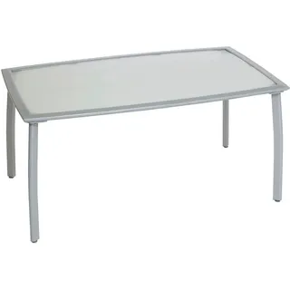 Merxx Gartentisch 150 x 90 x 75 cm Silber