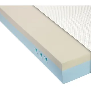 Livetastic Matratze , Anthrazit, Weiß , Textil , H2 , Füllung: Polyester , rechteckig , 90x200 cm , Made in Germany , Über- und Sondergrößen erhältlich, atmungsaktiv, schadstoffgeprüft, aktive Schulterzone, alternative Größen erhältlich , Schlafzimmer, Matratzen, Kaltschaummatratzen