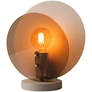 It's about Romi Tischleuchte , Braun , Metall, Glas , rund , 32.5 cm , Europäischer Sicherheitsstandard , Lampen & Leuchten, Innenbeleuchtung, Tischlampen, Tischlampen