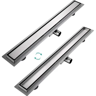 EMKE Duschrinne 80 cm Edelstahl Befliesbar Bodenablauf