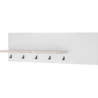 Home affaire Küchenregal »Florenz, Wandboard in Pinie Weiß, Hängeregal, Wandregal« im Landhausstil, Breite 130 cm, 28 mm starker Ablageboden, weiß