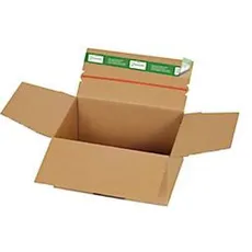 Versandkartons Grünmarie®, 200 x 150 x 100 mm, palettenoptimiert, Automatikboden, bis 20 kg, 100 % recycelbar, FSC®-Wellpappe, braun, 25 Stück