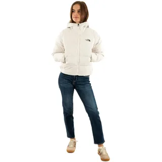 The North Face Damen Hyalite Down Hoodie Jacke, White Dune, XL
