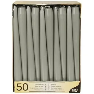 Papstar STARPAK Kerzen 50 St. grau