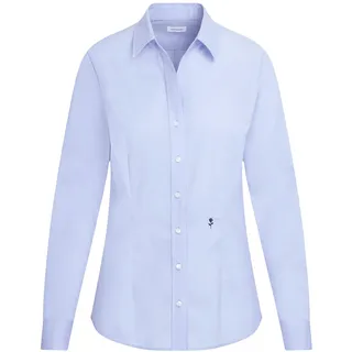 Seidensticker Damen Bluse - Hemdbluse - Kelchkragenbluse - Klassisch - Elegant - Bügelleicht - Slim Fit - Kurzarm - Uni - 100% Baumwolle