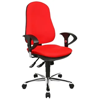 Support SY Stoff mit Armlehnen rot