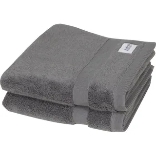 Schöner Wohnen Handtuch 50 x 100 cm grau 2 St.
