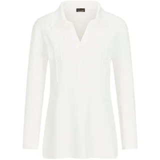 GOLDNER Langarmshirt »Tunika aus Viskose-Jersey«, weiß