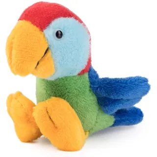 Schaffer 3543 Magnet Kuscheltier Papagei Calypso, 10 cm