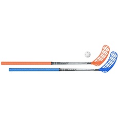 Fat Pipe | Floorball Unihockey Schläger Set Rock 33 Unihand mit gerader Schaufel | 2 Schläger und 1 Ball | Markenqualität aus Finnland (Schaftlänge 82 cm)