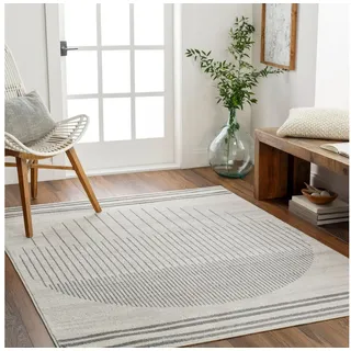 livabliss »SANTIAGO« rechteckig 10 mm Höhe Skandinavischer Teppich, Kurzflor Boho-Wohnzimmerteppich, Läufer,