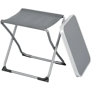 [en.casa] Campinghocker Barete Grau