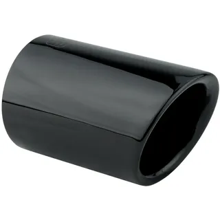 L&P A293 1 Auspuffblende Endrohrblende Schwarz Chrom Edelstahl poliert kompatibel mit A1 8X A3 8P 8V Golf 6 VI 7 VII Polo 6R Beetle Sportsvan Plug&Play Endrohrblenden Auspuff Blende 65mm Endrohre