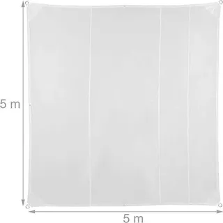 Schattentuch - wasserabweisend, UV-beständig / Terrassentuch, Balkontuch / Sonnenschirm 5 x 5 m