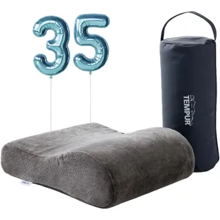 Tempur Reisekissen Memory Foam Anthrazit 25 x 31 x 10,7 cm