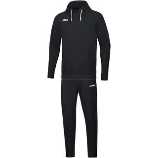 JAKO Herren Jogginganzug Base mit Kapuzensweatshirt, Schwarz, M