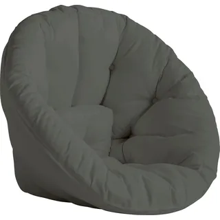 Karup Relaxsessel Nido grau 85 x 75 x 90 cm mit Hocker