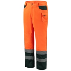 Tricorp 503002 Safety EN ISO 20471 Bicolor Arbeitshose, 80% Polyester/20% Baumwolle, 280g/m2, Fluor Orange-Grün, Größe 58