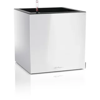 LECHUZA Canto Premium 40 40 x 40 x 40 cm Weiß Hochglanz