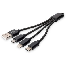 Bild 3-in-1 Ladekabel USB A - + Micro USB + USB-C