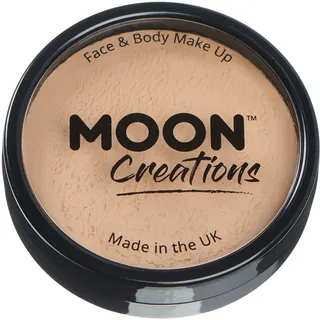 Moon Creations Pro Gesichts- und Körper-Make-up, professionelle Farbfarben-Kuchentöpfe für Gesichtsfarbe, Kostüme, Feste, Halloween für Kinder, Erwachsene (Beige, 36 g)