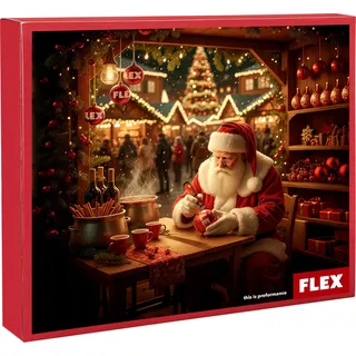 Flex Adventskalender 2026 (Adventskalender für Werkzeug, mit 24 kleinen Überraschungen, für Handwerker und Profis, Werkzeugset) 535585