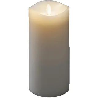 Konstsmide LED-Kerze Duftkerze Ø 9 cm Höhe 18 cm weiß