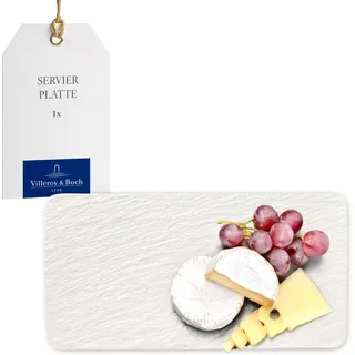 Villeroy & Boch Manufacture Rock Blanc Servierplatte rechteckig