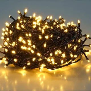 salcar 10m 150er LED Lichterkette Weihnachten Außen Innen, 31V Christbaumbeleuchtung Weihnachtsbeleuchtung mit 8 Modi und Memory-Funktion, Warmweiß