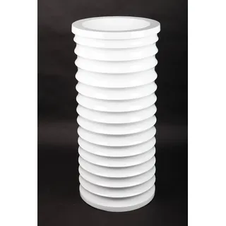 point-home Blumentopf, Pflanzkübel aus Fiberglas, weiß, 81cm - für Innen