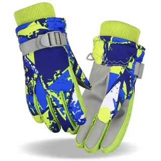 Fengzio Skihandschuhe für Kinder wasserdichte und Winddichte Winterhandschuhe Warm Sporthandschuhe Snowboard Handschuhe für Outdoor-Sport in Winter Fahrradhandschuhe Warme Handschuhe