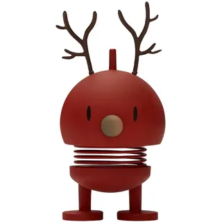 Hoptimist Weihnachtsfigur Small Reindeer Bumble 9 cm Rot