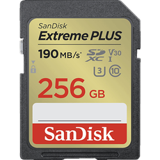 Bild Extreme PLUS R190/W130 SDXC 256GB, UHS-I U3, Class 10 (SDSDXWV-256G-GNCIN)