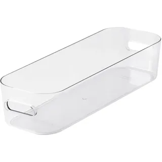 SmartStore | Slim Aufbewahrungsbox 1,3 L | Transparent | Organizer für Küche, Bad, Büro, Kühlschrank | lebensmittelecht und BPA-frei | 10 Jahre Garantie | L29 x W9,5 x H6,5 cm