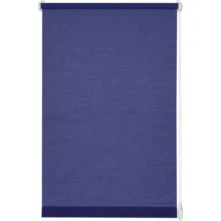 Gardinia Rollo zum Klemmen oder Kleben, Tageslicht-Rollo, Blickdicht, Alle Montage-Teile inklusive, EASYFIX Rollo Uni, Dunkelblau, 120 x 150 cm (BxH)