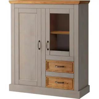 Home Affaire Highboard »Selma« Vitrine, Breite 100 cm, grau