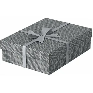 Aufbewahrungsbox Home 26,5 x 36,0 x 10,0 cm 3-tlg. grau
