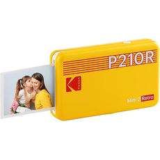 Kodak MINI 2 RETRO P210RYK60 PORTABLE INSTANT PHOTO PRINTER BUNDLE 2.1X3.4 YELLOW, Netzwerkkamera, Gelb