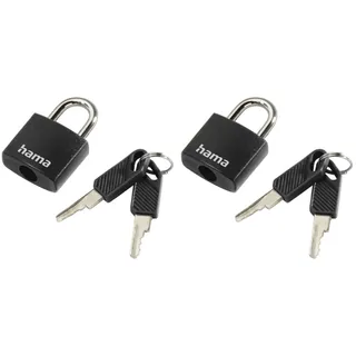 Hama Gepäckschloss 2er-Set, schwarz,