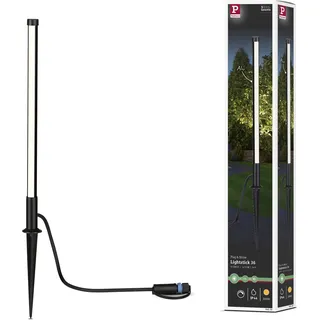 LED Pollerleuchte PAULMANN "Lichtstab", grau (anthrazit), H:36cm Ø:2cm, Leuchten, LED Pollerleuchte