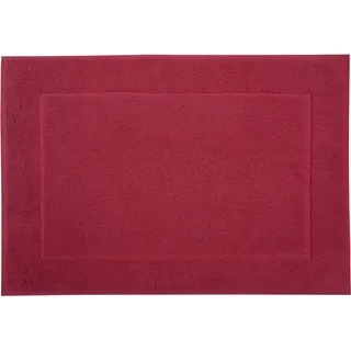 Badematte FRAMSOHN FROTTIER "Uni Basic Hotelmatte" Gr. 2, rot (bordeaux), H:11mm, Baumwolle, Badematten, Badematte, große Farbpalette, Hergestellt in Österreich, Badezimmerteppich