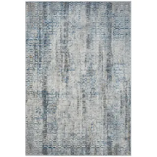 XXXL FLACHWEBETEPPICH Blau, Hellgrau, Beige - 200x290 cm