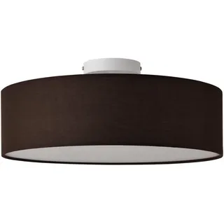 lux.pro Omaha 3 E27 rund braun/weiß