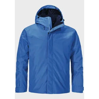 Doppeljacke SCHÖFFEL "Hiking 3in1 Jacket Style Okere MNS", Herren, Gr. 52, 8405, blau, Aussenjacke Oberstoff: Aussenseite: 100% Polyester; (Membran: Thermoplastisches Polyurethan); Futter: 100% Polyester Innenjacke Oberstoff: 100% Polyester; Futter Ärmel: 100% Polyester, regular fit, hoch geschlossener Ausschnitt, Jacken Doppeljacke