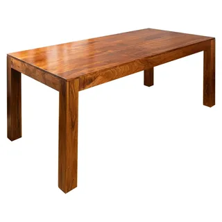 MASSIVMOEBEL24.DE Esstisch Akazie 100x90x76 honig lackiert OXFORD #32 - Hellbraun