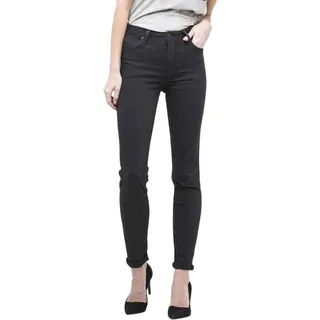 Lee Damen Scarlett HIGH Jeans, Black Rinse, 27W / 29L